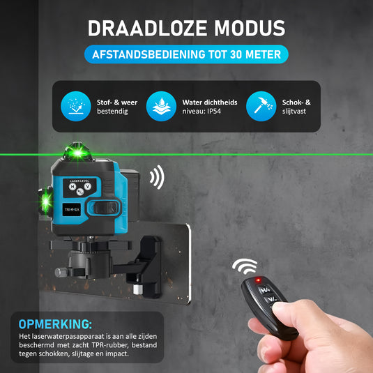 Trimmex® Kruislijnlaser - Nooit meer scheef!