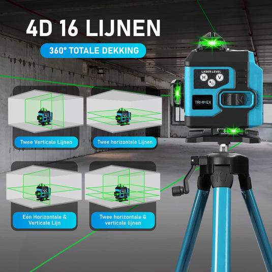 Trimmex® Kruislijnlaser - Nooit meer scheef!