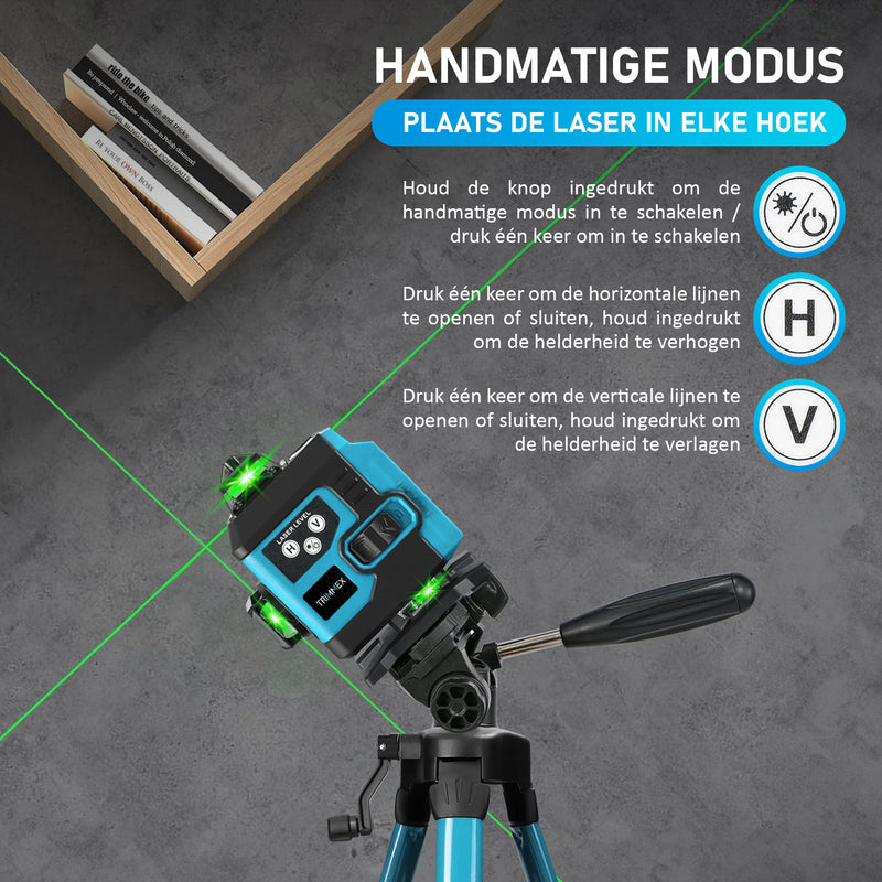 Afbeelding laden in Galerijviewer, Trimmex® Kruislijnlaser - Nooit meer scheef!