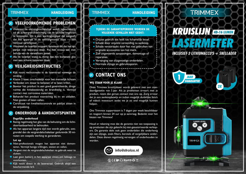 Afbeelding laden in Galerijviewer, Trimmex® Kruislijnlaser - Nooit meer scheef!