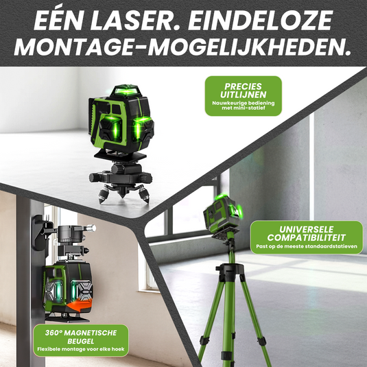 Trimmex® Kruislijnlaser - Nooit meer scheef!