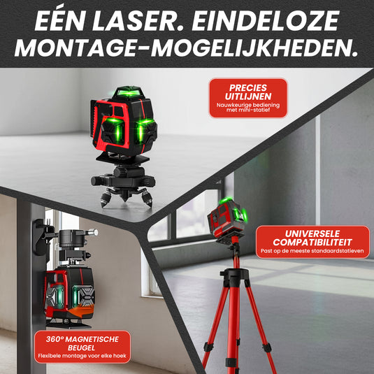 Trimmex® Kruislijnlaser - Nooit meer scheef!
