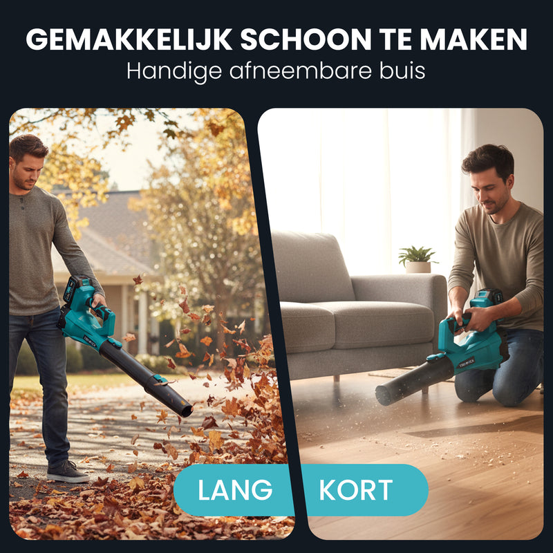 Afbeelding laden in Galerijviewer, Trimmex Accu Bladblazer  - Twee Krachtige Batterijen (2x4.0Ah)
