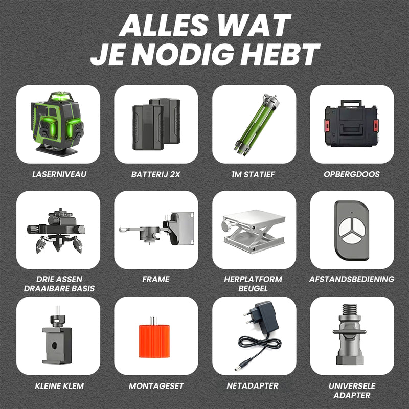 Afbeelding laden in Galerijviewer, Trimmex® Kruislijnlaser - Nooit meer scheef!
