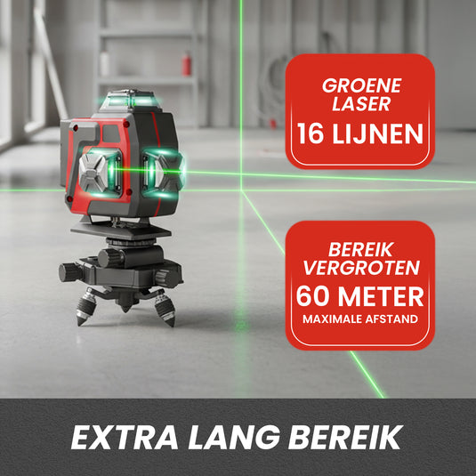 Trimmex® Kruislijnlaser - Nooit meer scheef!