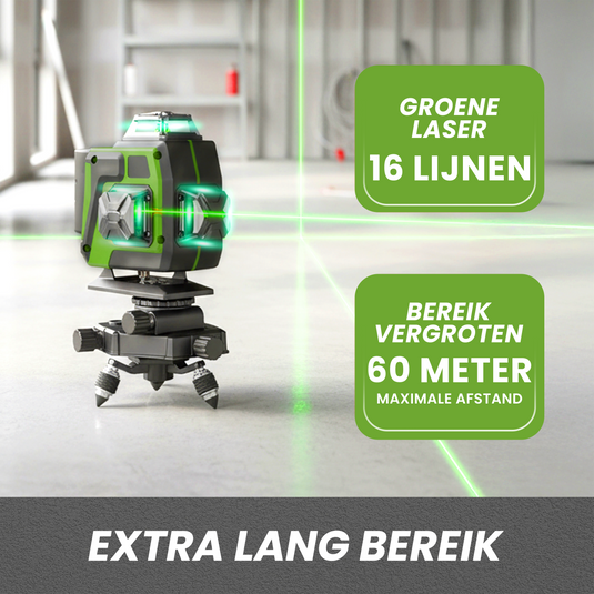 Trimmex® Kruislijnlaser - Nooit meer scheef!