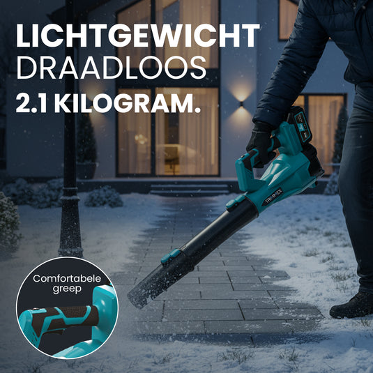 Trimmex Accu Bladblazer  - Twee Krachtige Batterijen (2x4.0Ah)